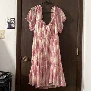 Torrid NWT Pink Lace Babydoll Dress